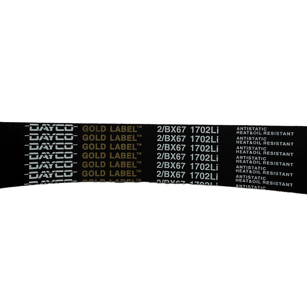 2/BX67 Banded V-Belt | 2-Rib BX Cogged Industrial PowerBand Replacement