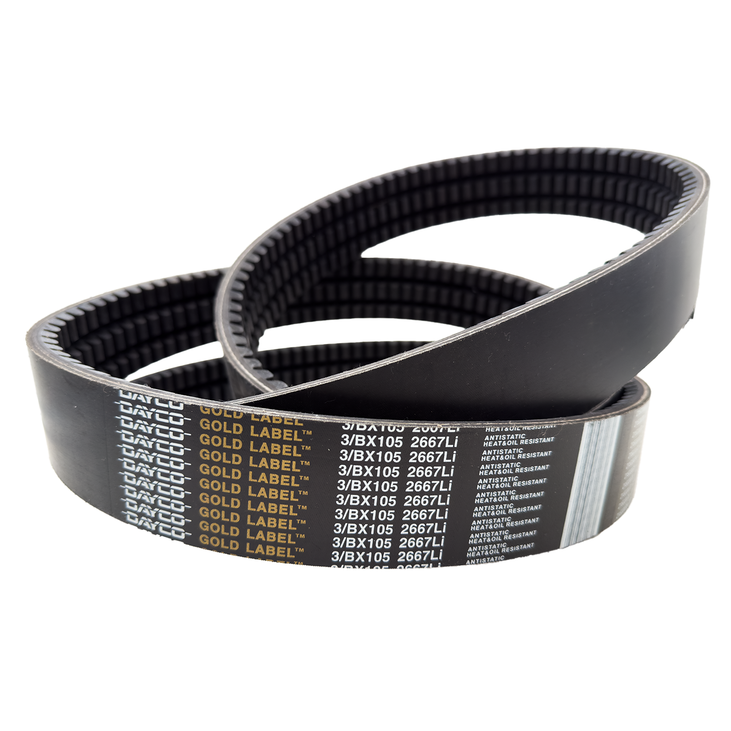 3/BX105 Banded V-Belt | 3-Rib BX Cogged Industrial PowerBand Replacement