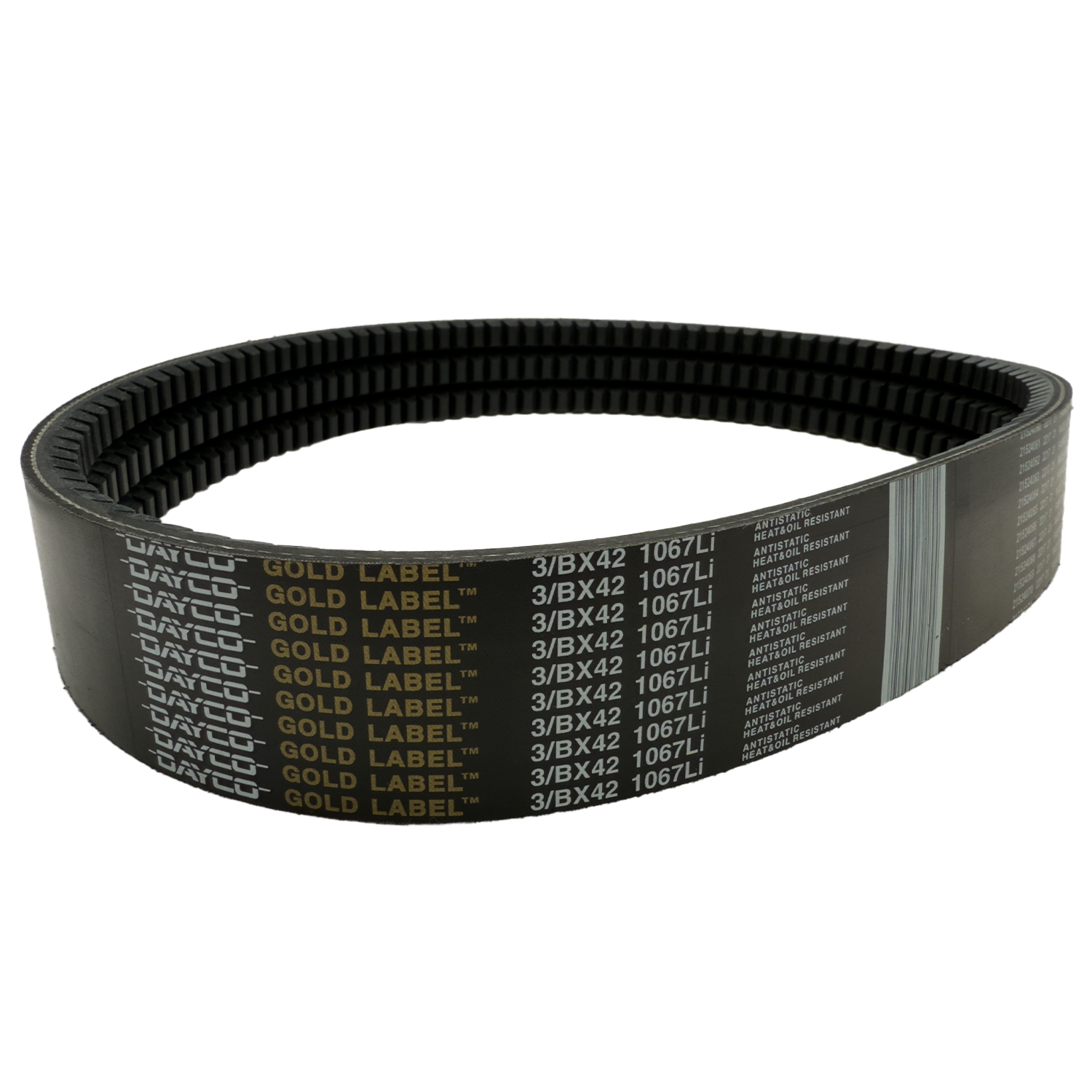 3/BX42 Banded V-Belt | 3-Rib BX Cogged Industrial PowerBand Replacement