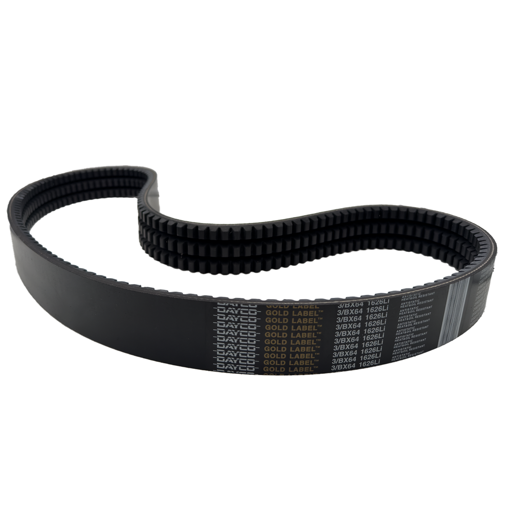 3/BX64 Banded V-Belt | 3-Rib BX Cogged Industrial PowerBand Replacement